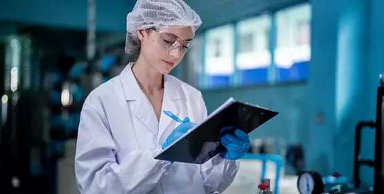Woman in lab